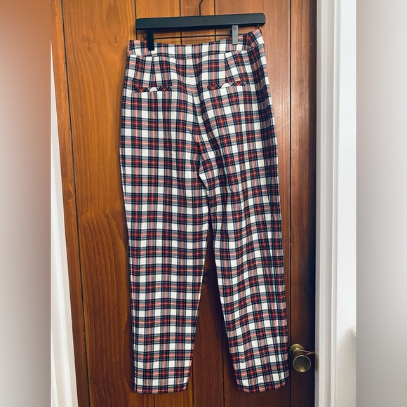 NWT Hunter Bell Melina Plaid Wool Pants 8 - Picture 7 of 12